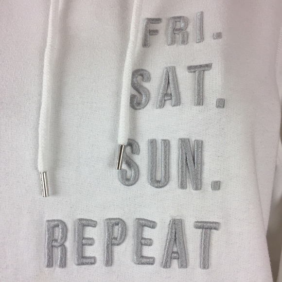 LOGG white embroidered graphic hoodie - Picture 2 of 5